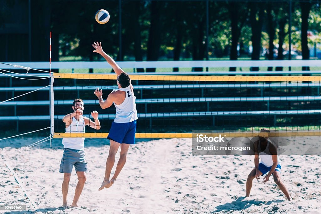 Beach Volleyball Competition, Men Playing